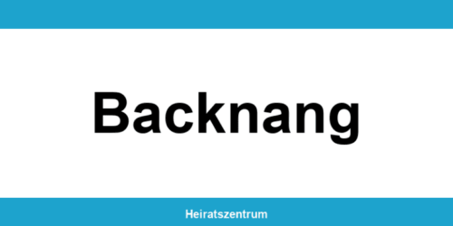 Standesamt Backnang – Termin online und Kontakt