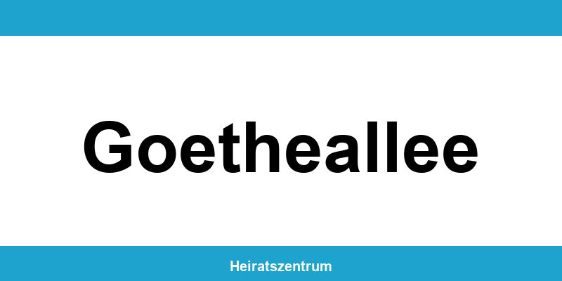 Standesamt Goetheallee – Termin online und Kontakt
