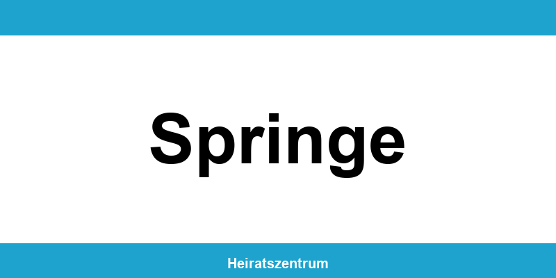 Standesamt Springe – Termin online und Kontakt